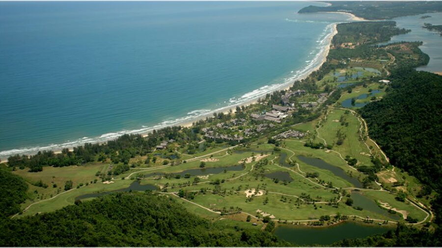 Karambunai Resorts GC: Aerial view