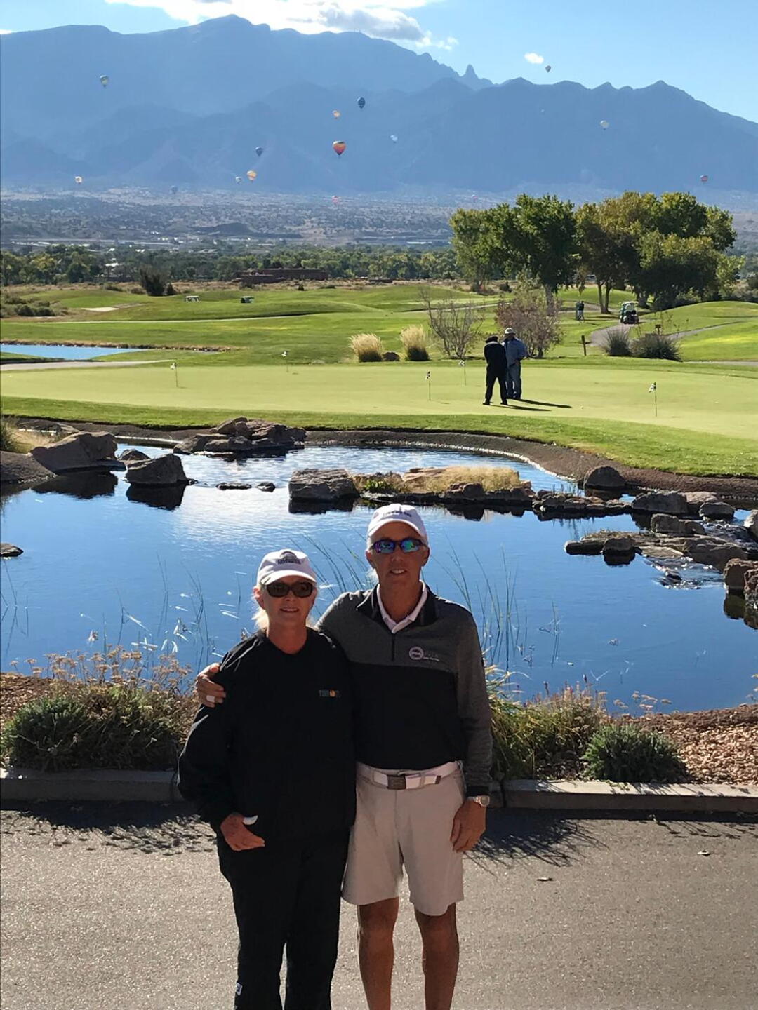 We were there during the National Balloon Festival-notice the balloon's floating over the Rio Grande! (Photo submitted by LarryNoli on 10/20/2018)