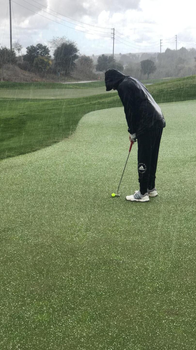 Some Hail today! (Photo submitted by surfgolfdrum on 11/29/2019)