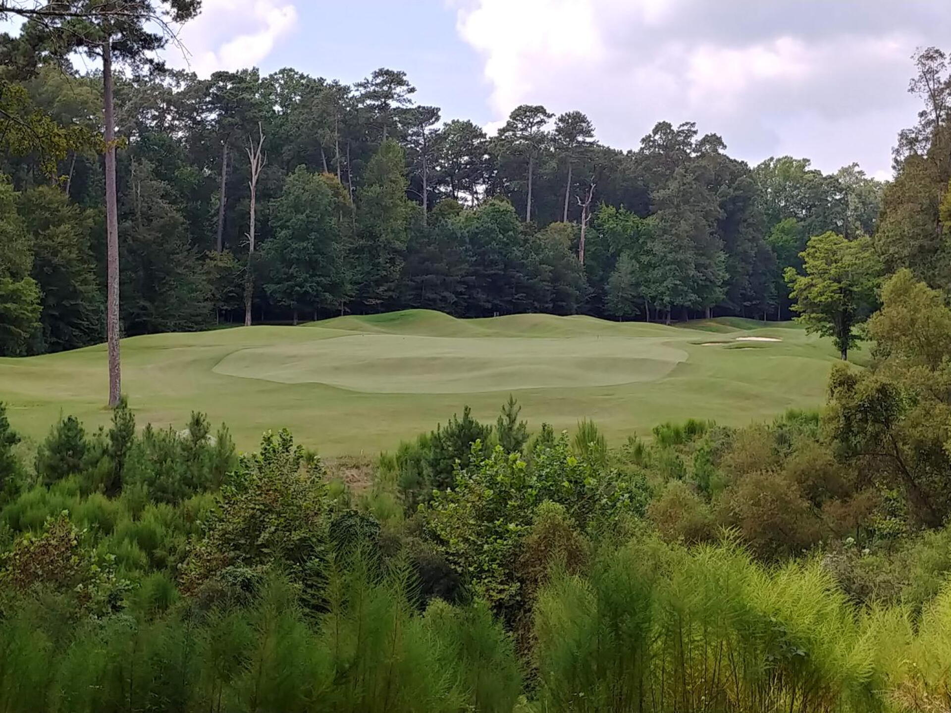 Tee box view of the Par 5, #8 (Photo submitted by Bombtech6316 on 09/18/2018)
