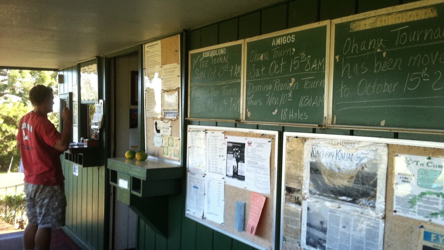 Kukuiolono Golf Course on Kauai - Starter