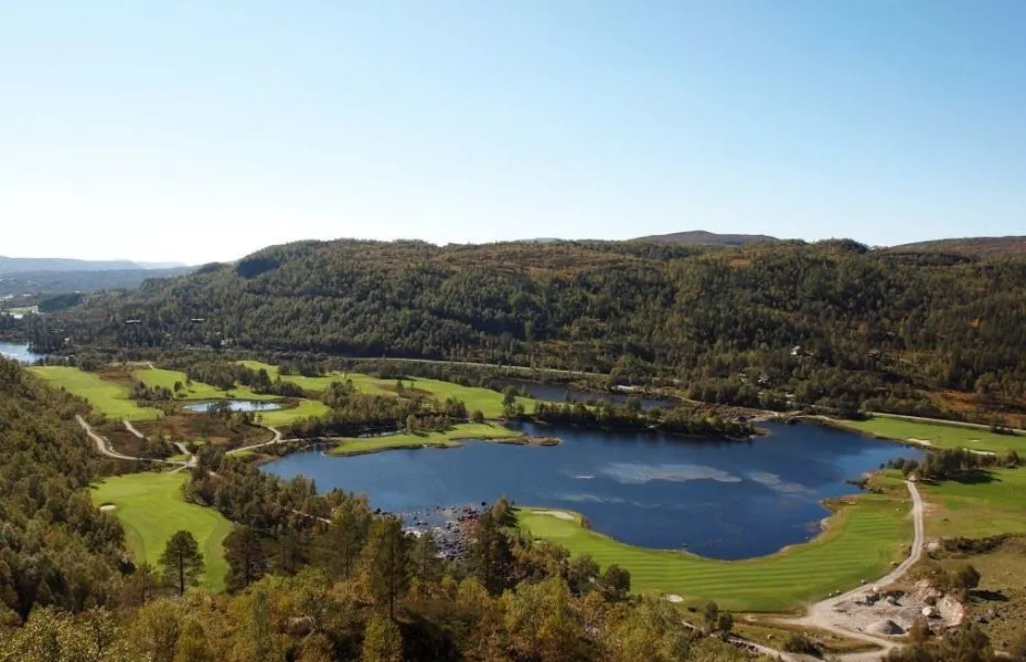 Sirdal Fjell GC: Aerial view
