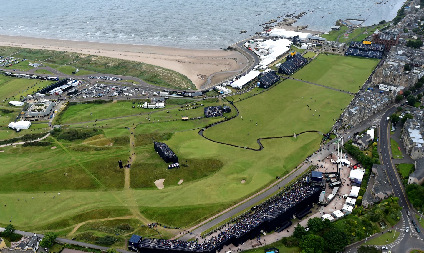Old Course St. andrews - first hole aerial 