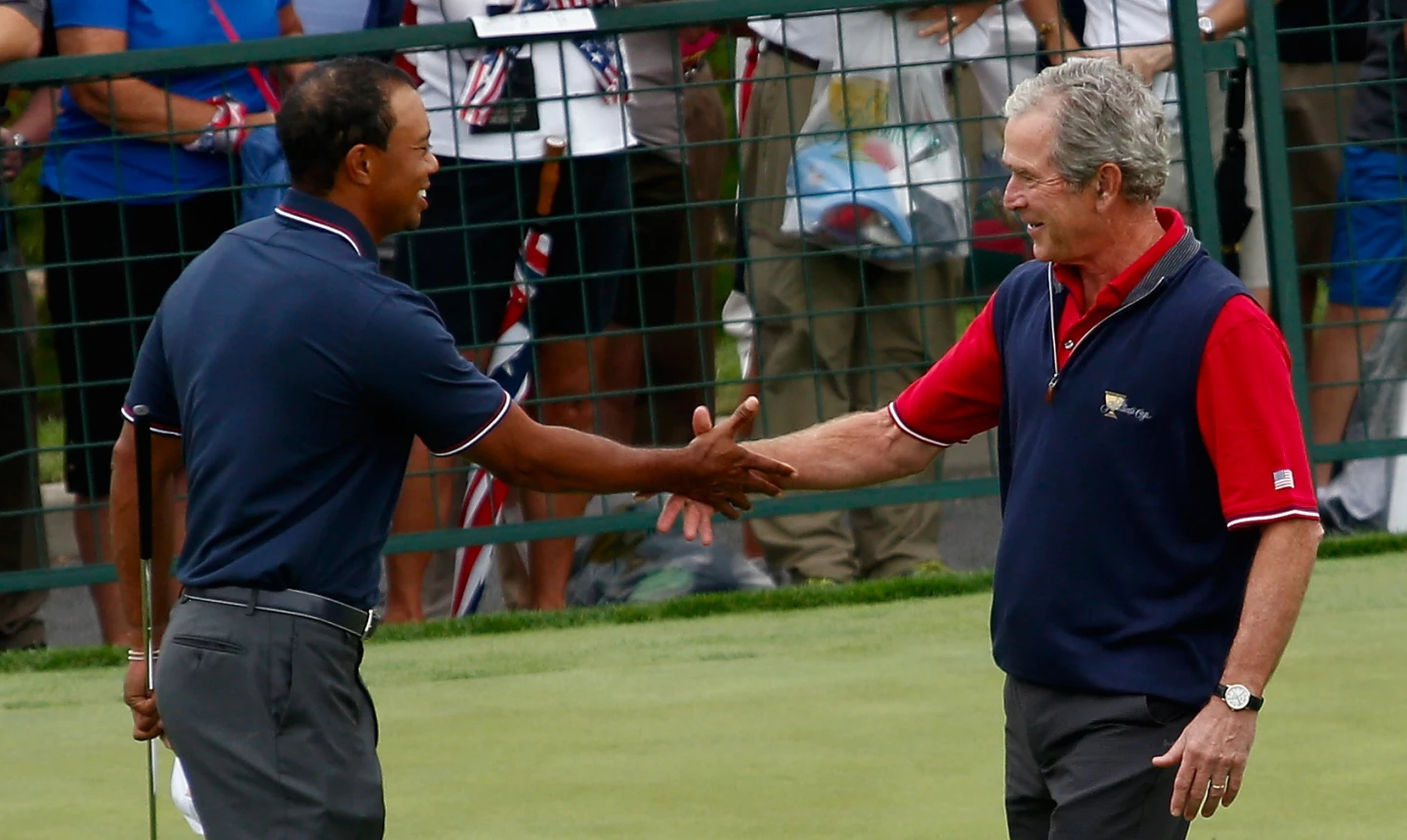 Tiger Woods - George W. Bush
