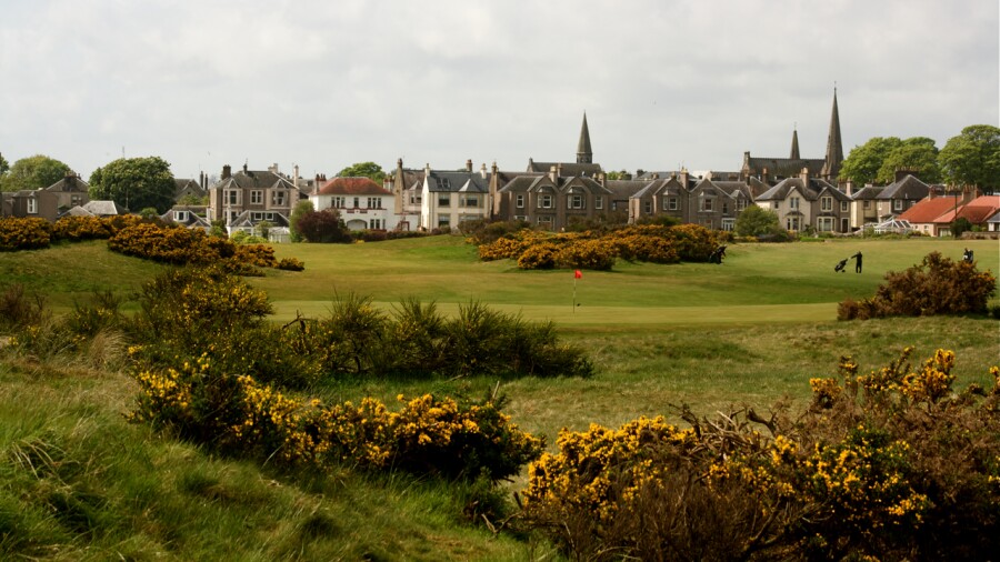 Leven Links golf course in Fife