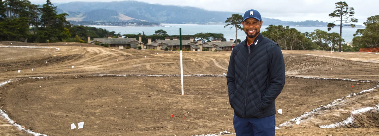 Tiger Woods - Peter Hay at Pebble Beach