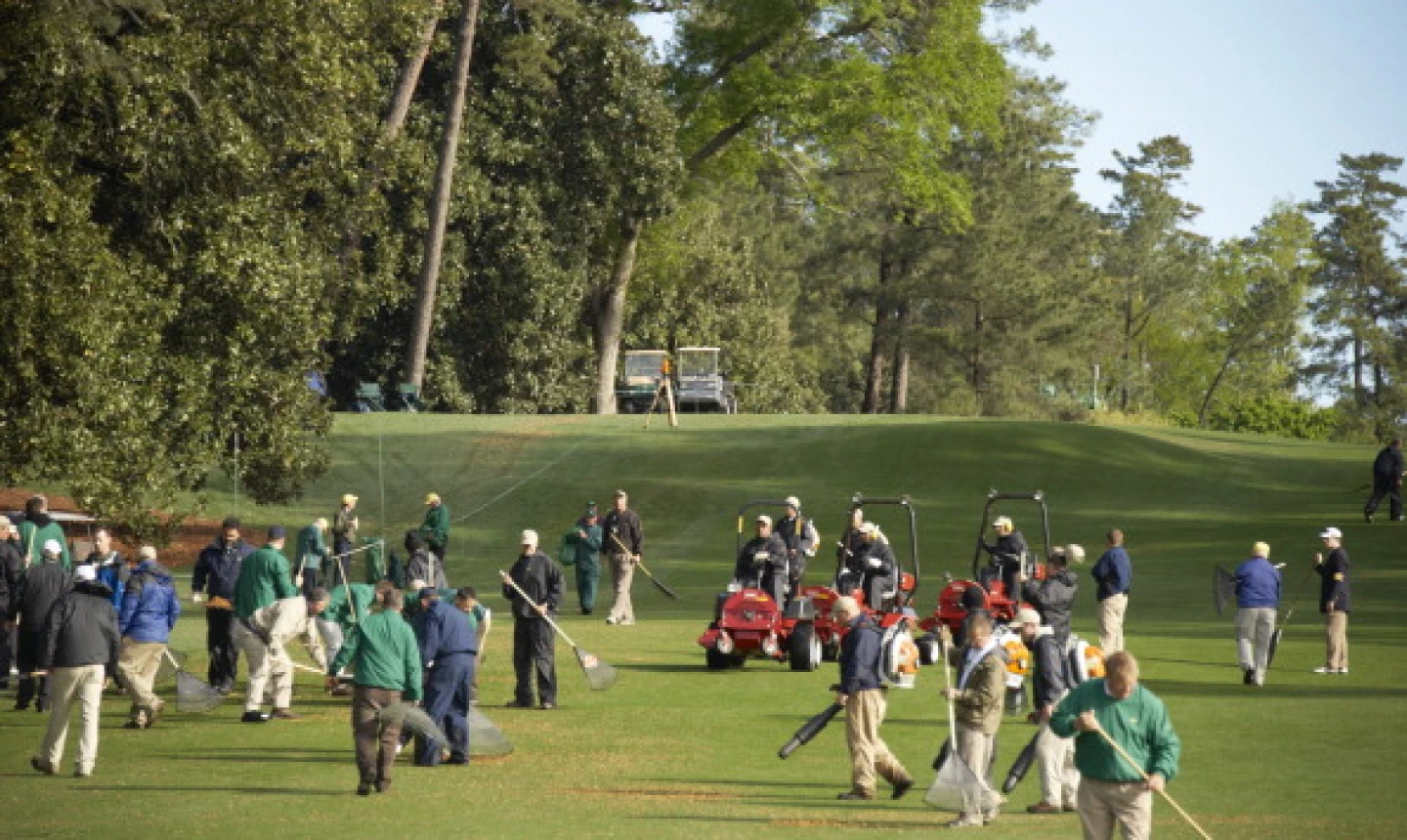 Grounds crew at Augusta National
