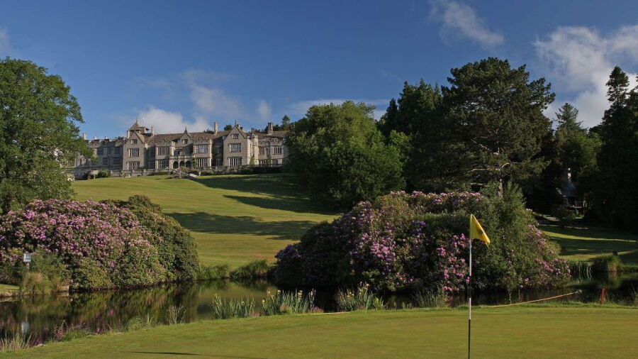 The 3rd green at Bovey Castle