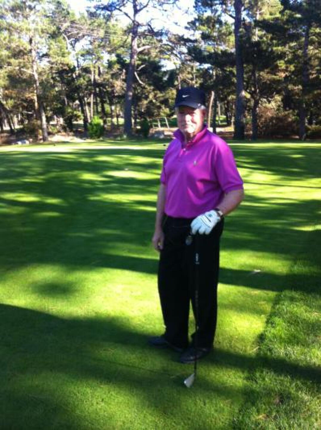 Tom on the tee at Poppy Hills (Photo submitted by thusseyusmc on 11/14/2012)