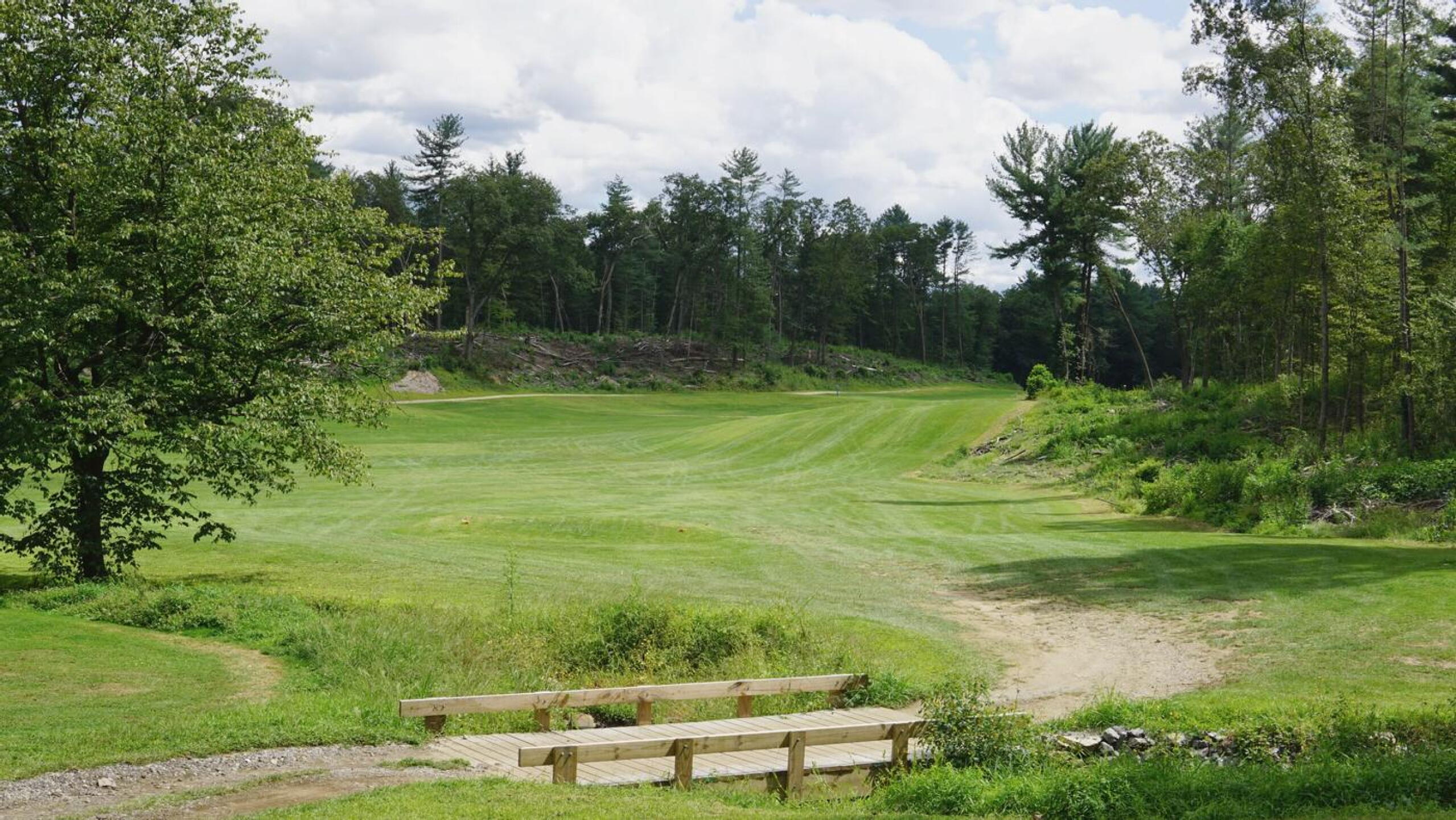Hole two offers an inviting fairway, but should you want to drive the green on this short par-4, heading right is dangerous. (Photo submitted by AptlyLinked on 09/08/2024)