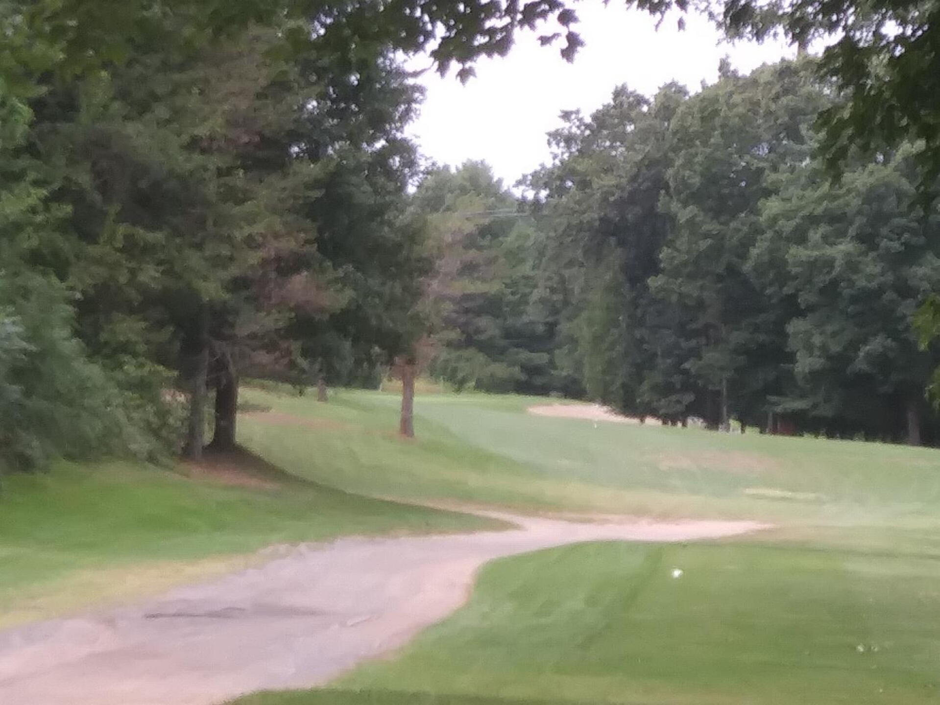 Wood-lined and winding 5th fairway (Photo submitted by AptlyLinked on 09/03/2019)