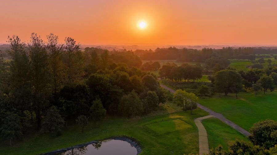 Hurlston Hall GC: Aerial