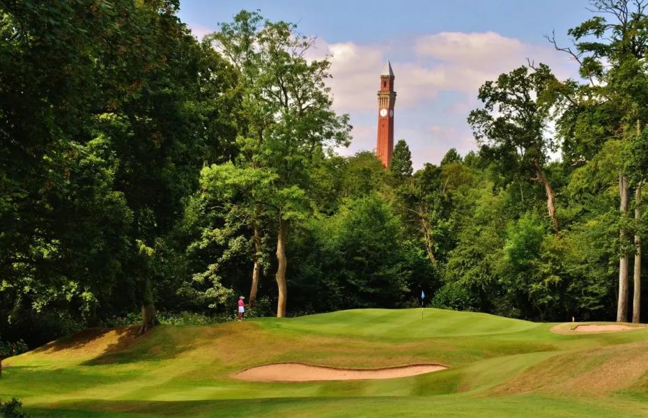 1st green at Edgbaston Golf Club