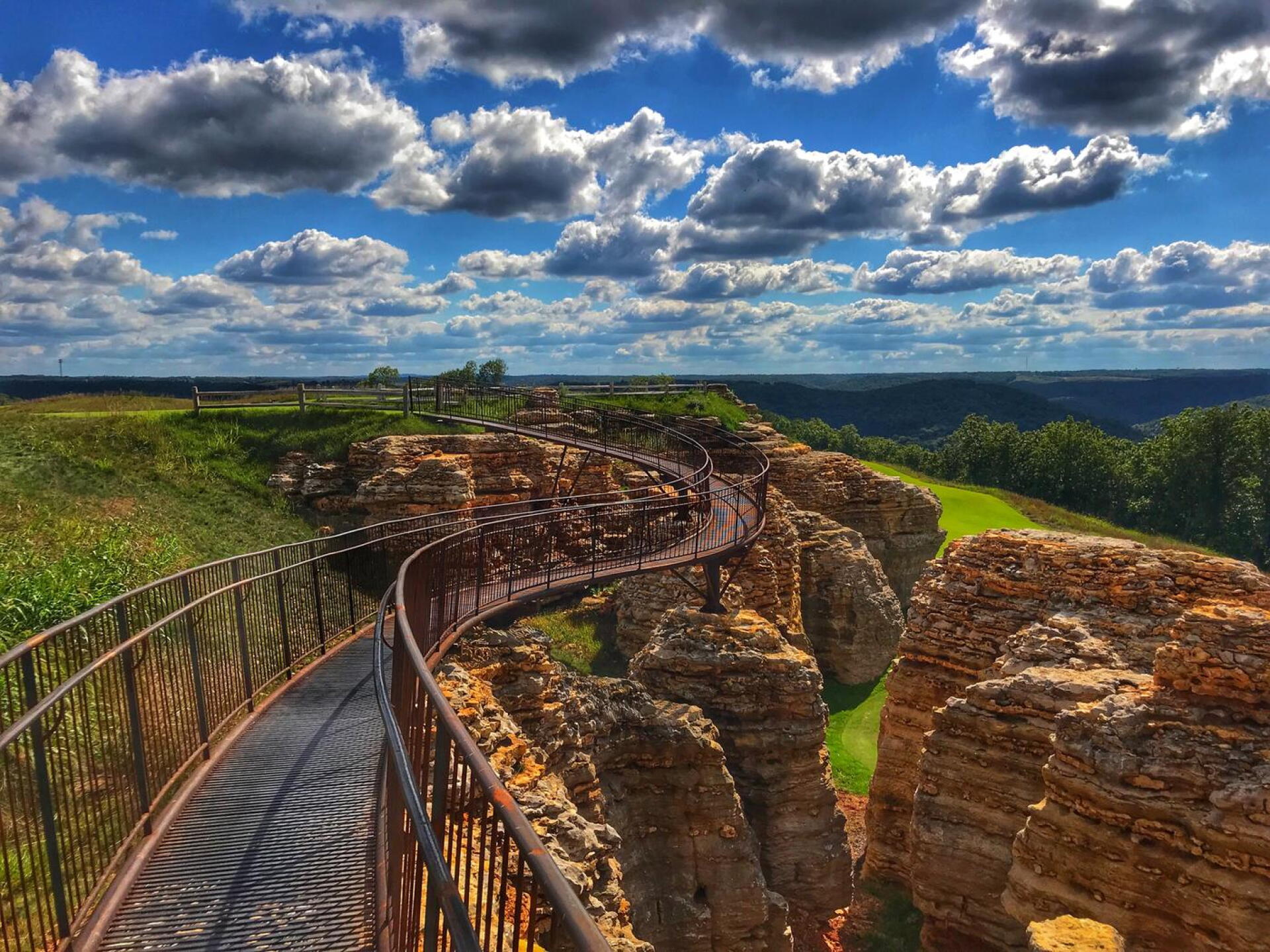 Winding metal bridges connect some of the holes at Mountain Top (Photo submitted by TimGavrichGP on 11/16/2018)