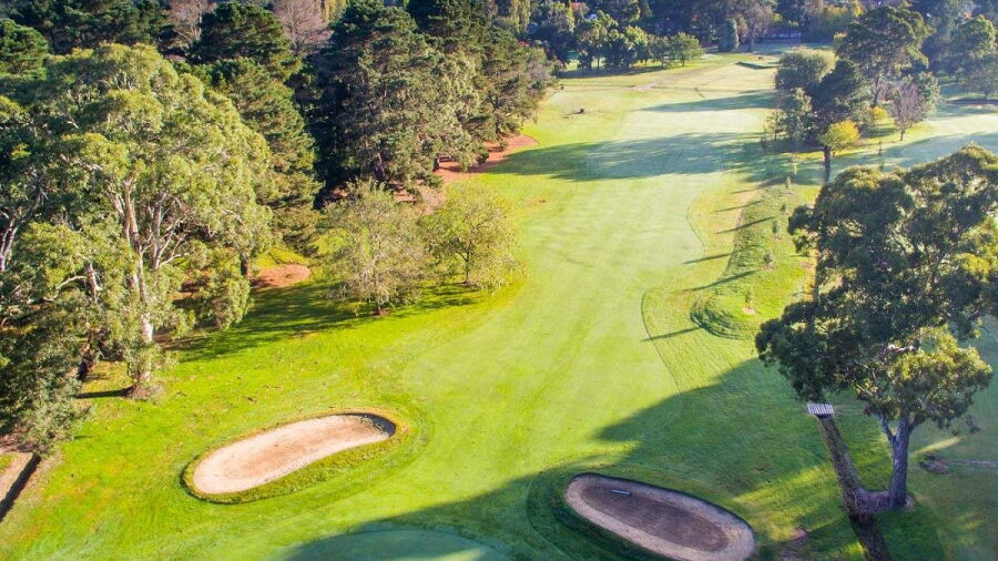 Aerial view from Bowral GC