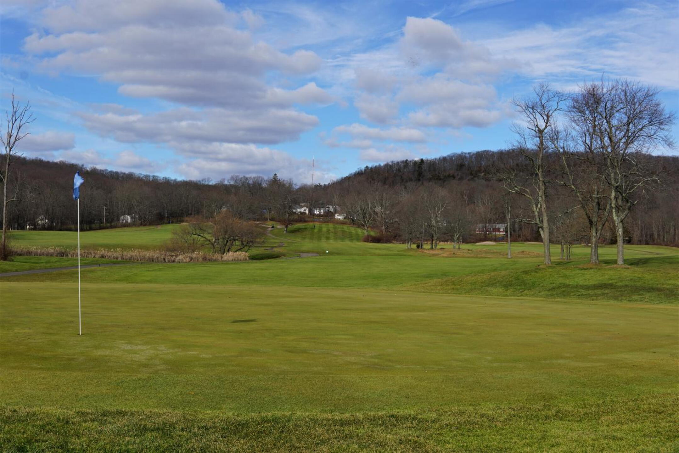 The fifth is a long par-4 that plays downhill from a high tee, then on towards this sprawling green. (Photo submitted by AptlyLinked on 12/13/2022)