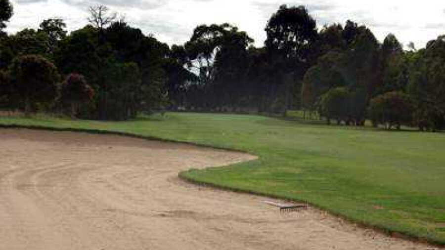 Bunker at Hamilton GC