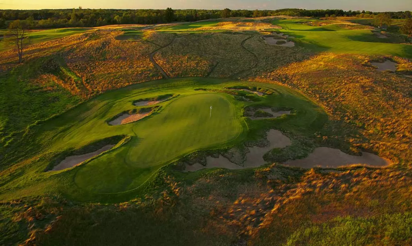 Erin Hills golf course - No. 9