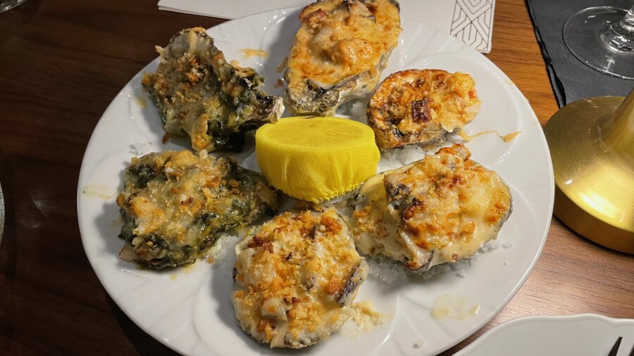 Coraline’s at Beau Rivage - oysters
