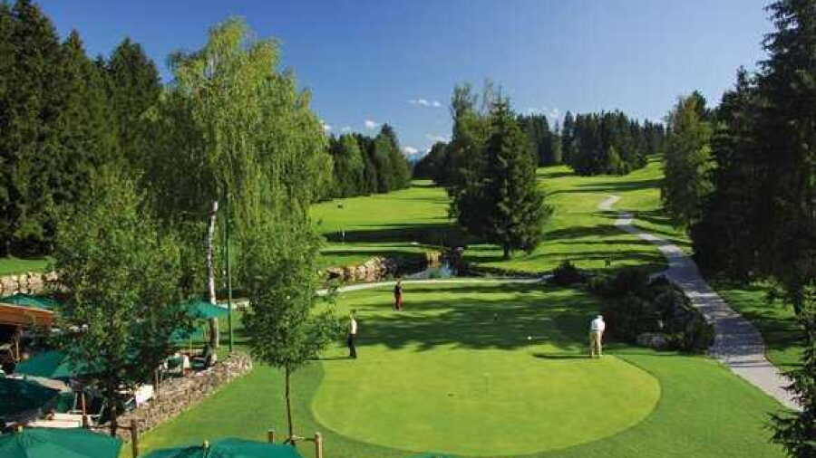 Sonnenalp-Oberallgaeu Golf Resort – Sonnenalp: #18 & putting green