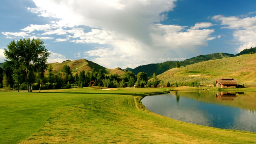 Sun Valley Resort's White Clouds golf course - hole 1