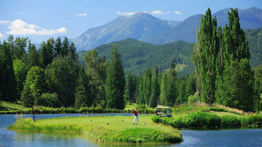 Kokanee Springs: 14th tee
