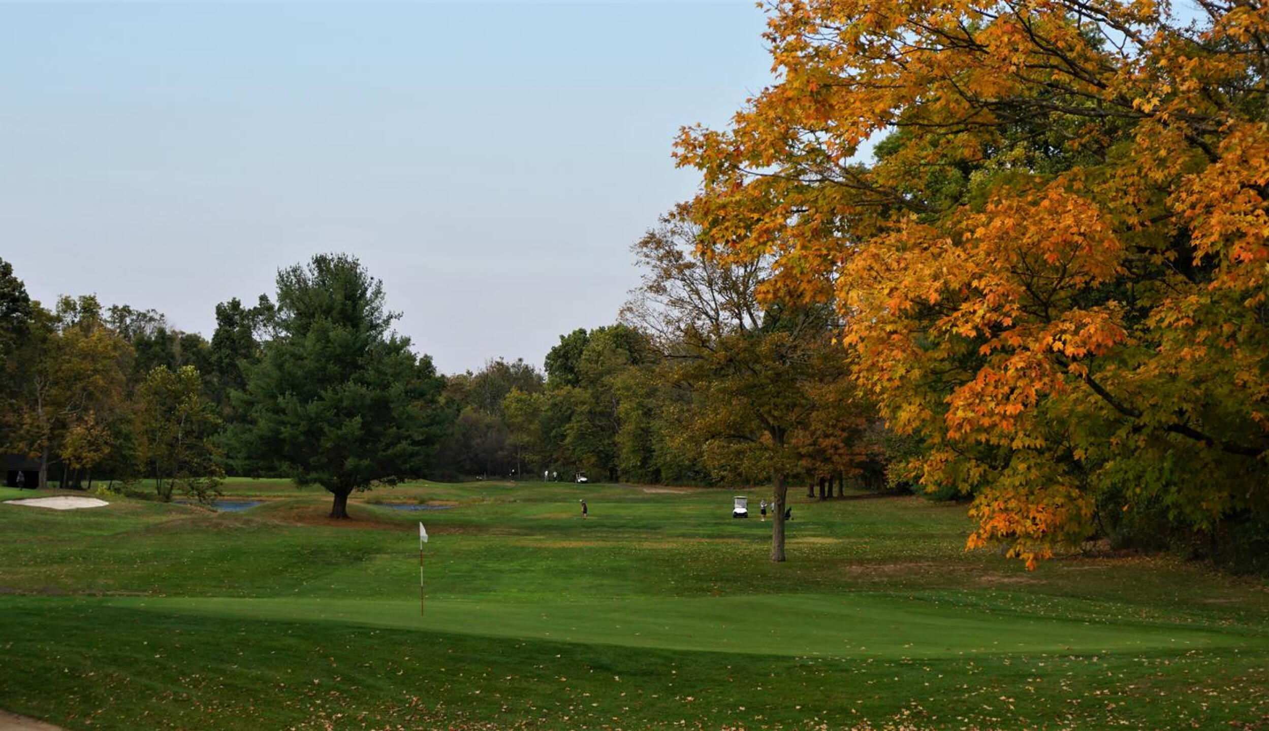 Autumnal scene at hole four. (Photo submitted by AptlyLinked on 10/12/2020)