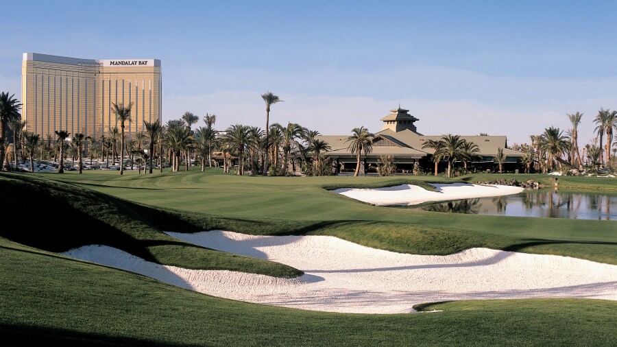 Bali Hai golf course in Las Vegas - hole 3