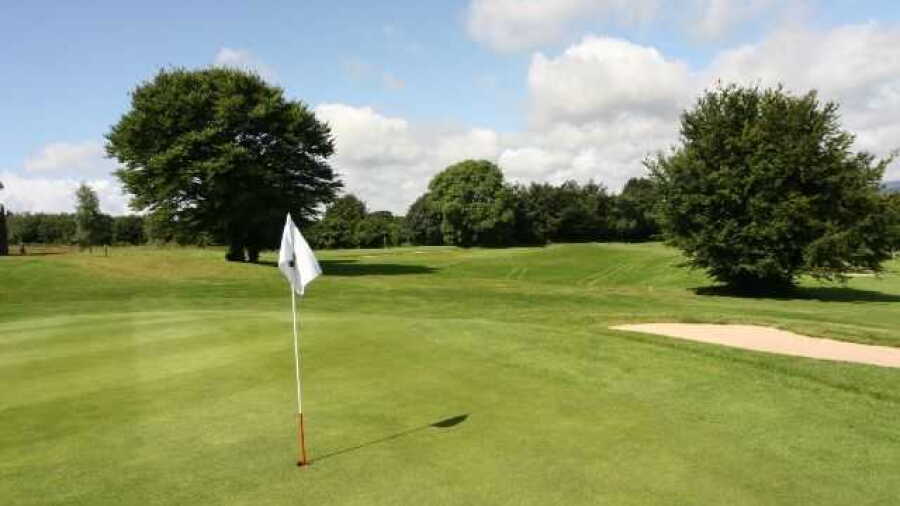 Putting green at Bryn Meadows