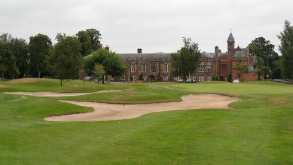 18th and the clubhouse at Vale Royal Abbey