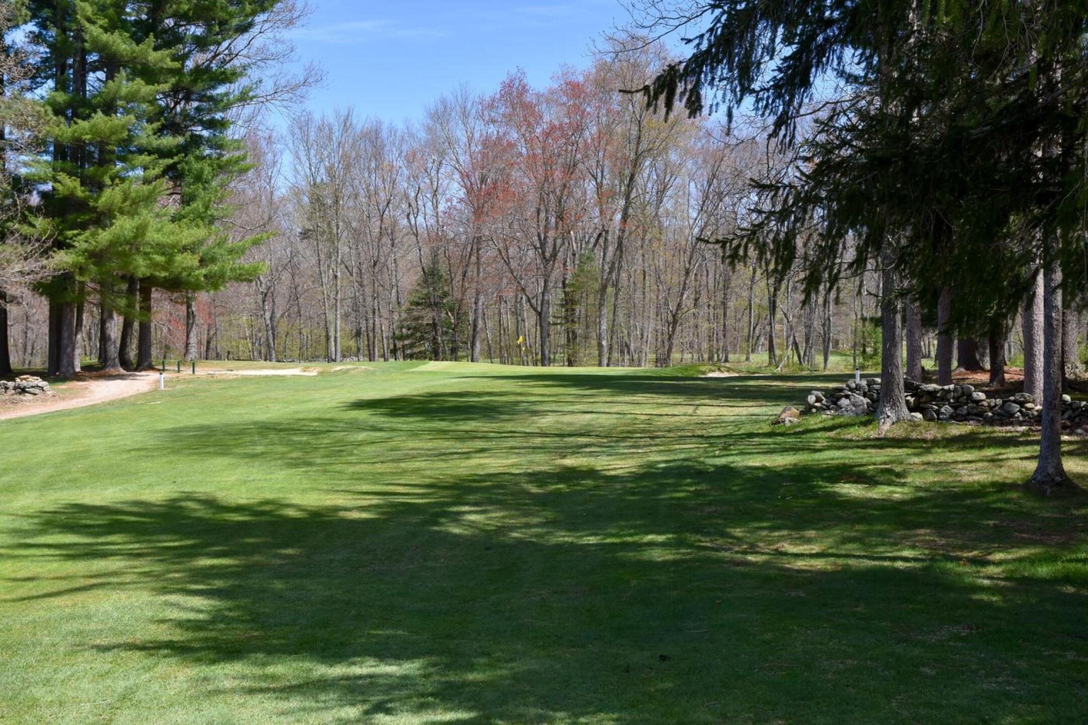 As seen from the right rough, the second green is long and contoured at this uphill par-3 of 154 yards. (Photo submitted by AptlyLinked on 04/30/2026)