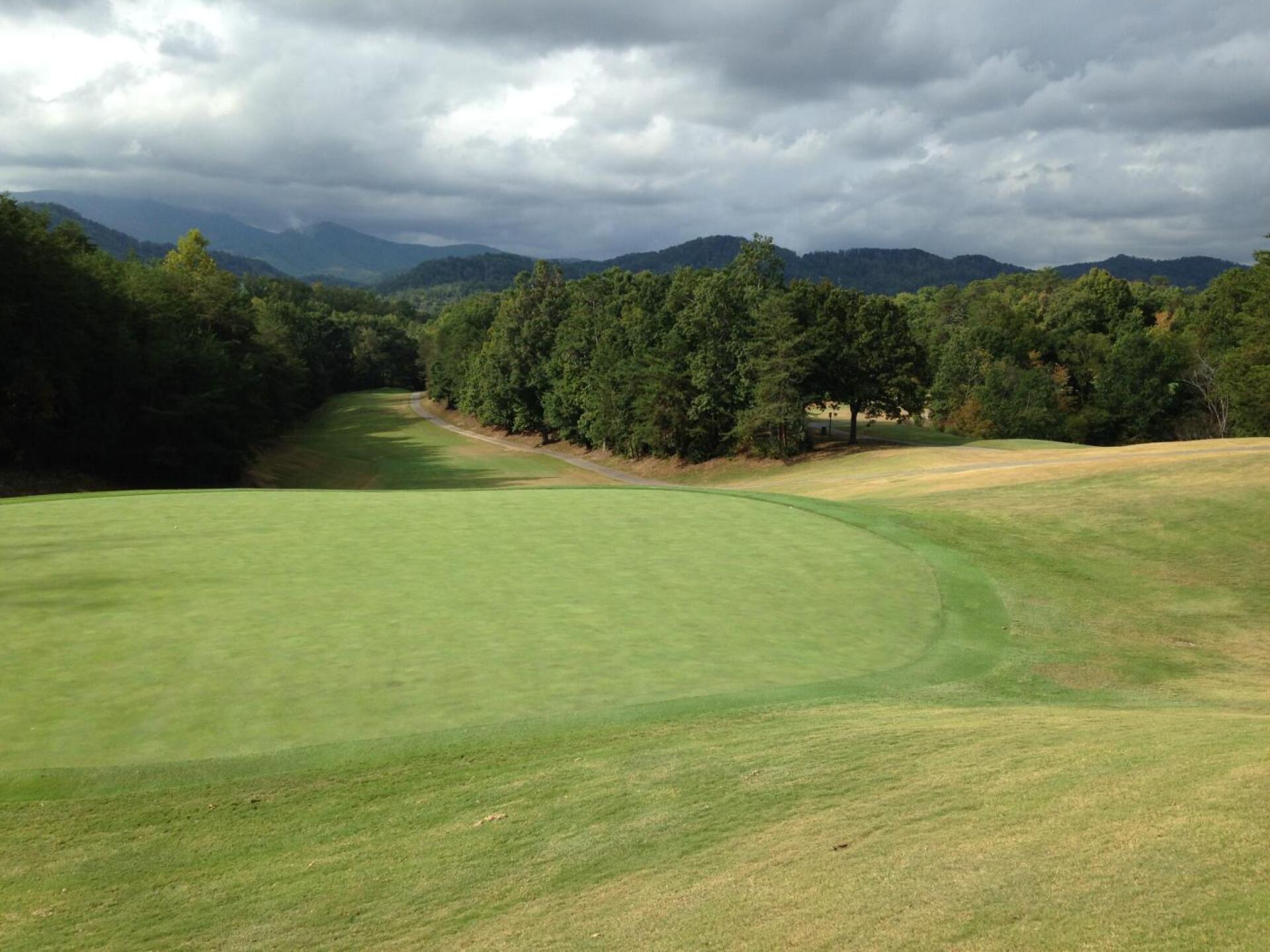 View of the Smoky Mountains from the 11th green (Photo submitted by Glt5940 on 10/07/2019)
