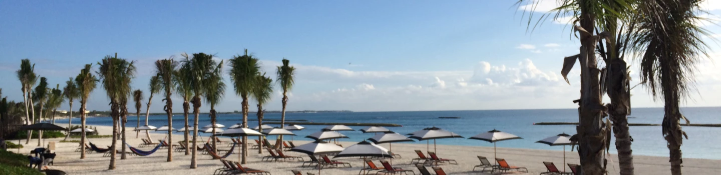 The beach at Andaz, Mayakoba, Mexico