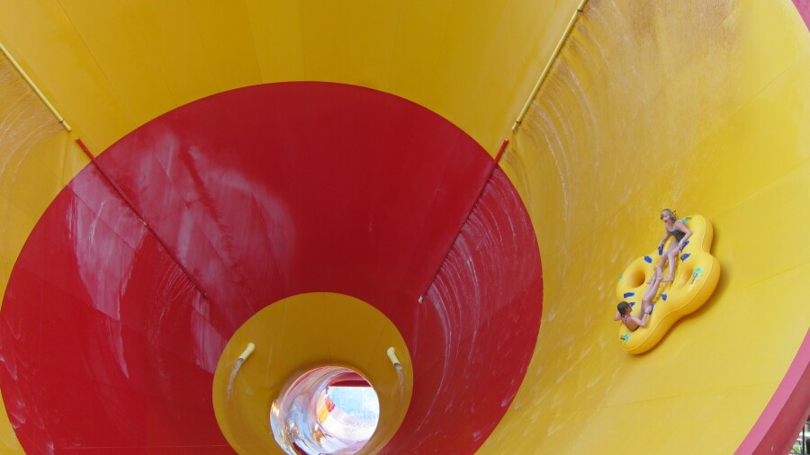 Extreme ride at Mountain Creek Waterpark