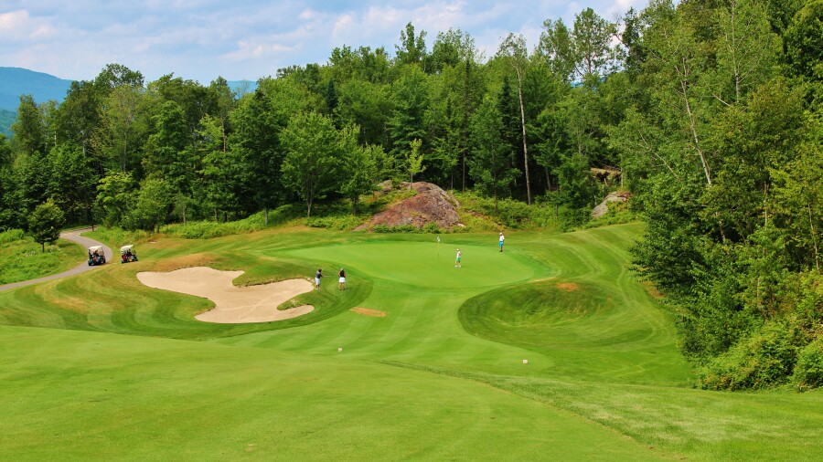 Le Geant golf course - hole 18