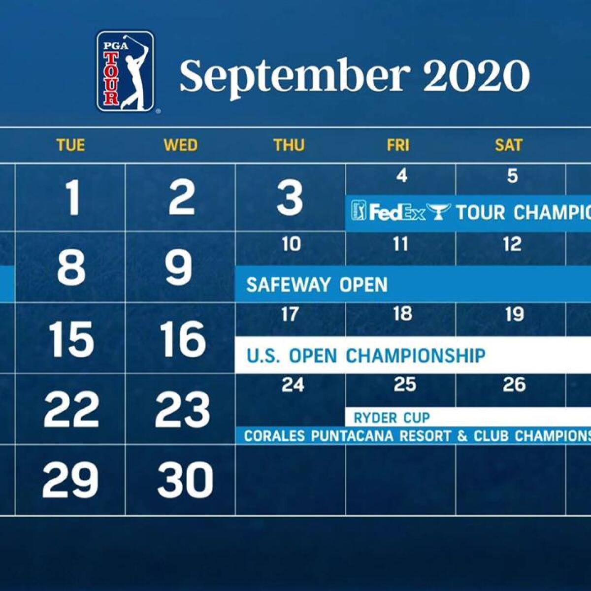 pga tour calendar subscription