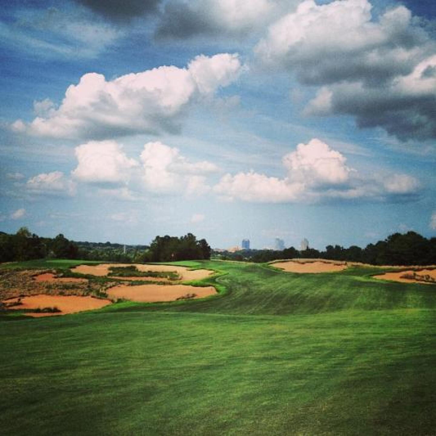 Not a bad view from the fairway of downtown Raleigh (Photo submitted by EthanZimman on 08/05/2013)