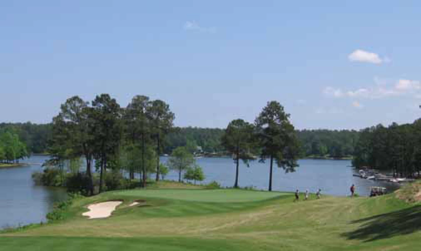 The Oconee Course, a Rees Jones design, builds to a stunning lakeside finish