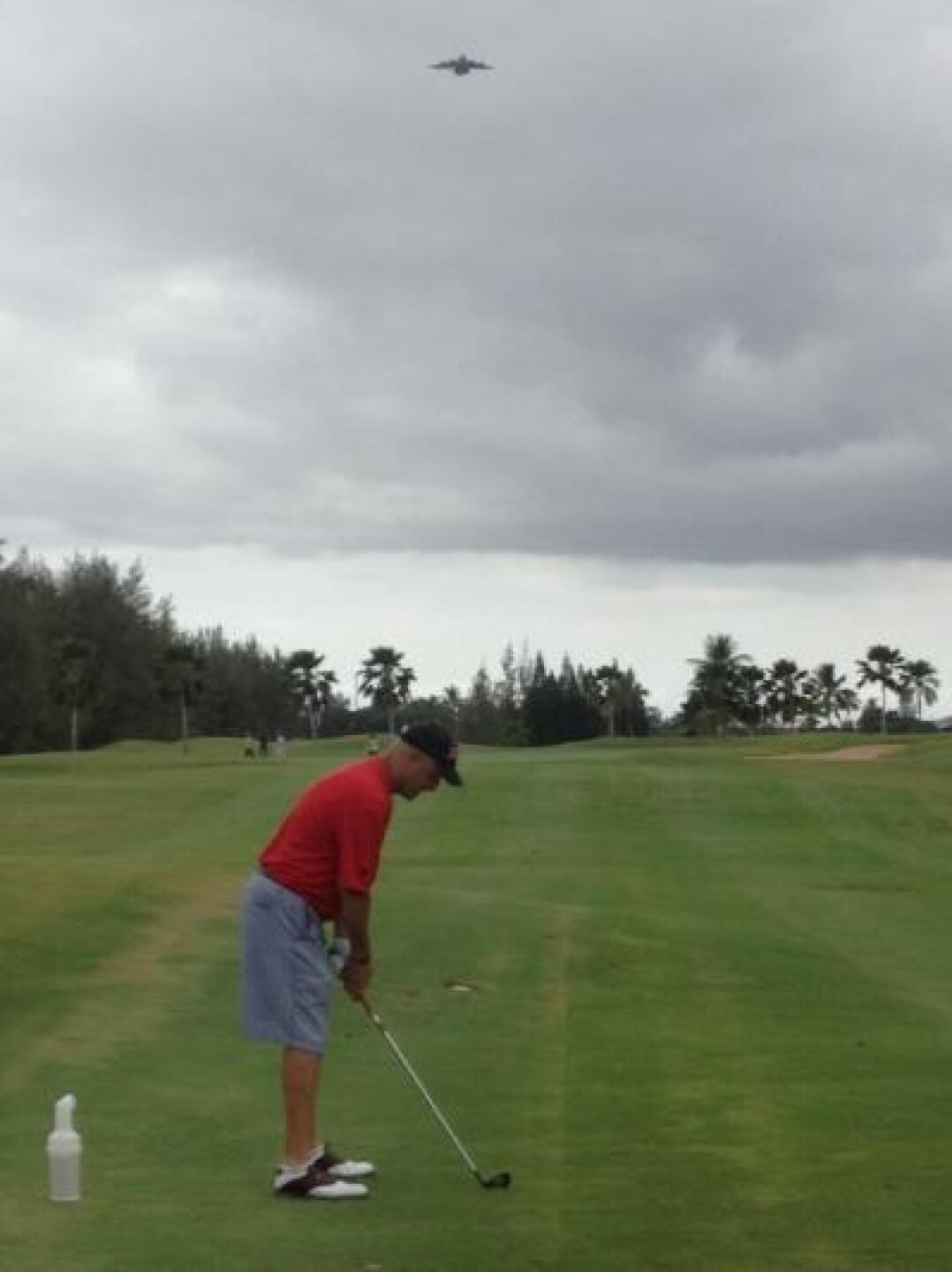 Military jet above/Hawaii Prince (Photo submitted by Dwight8731556 on 07/24/2013)
