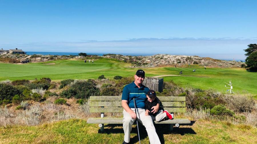 Pacific Grove Golf Links - father and son
