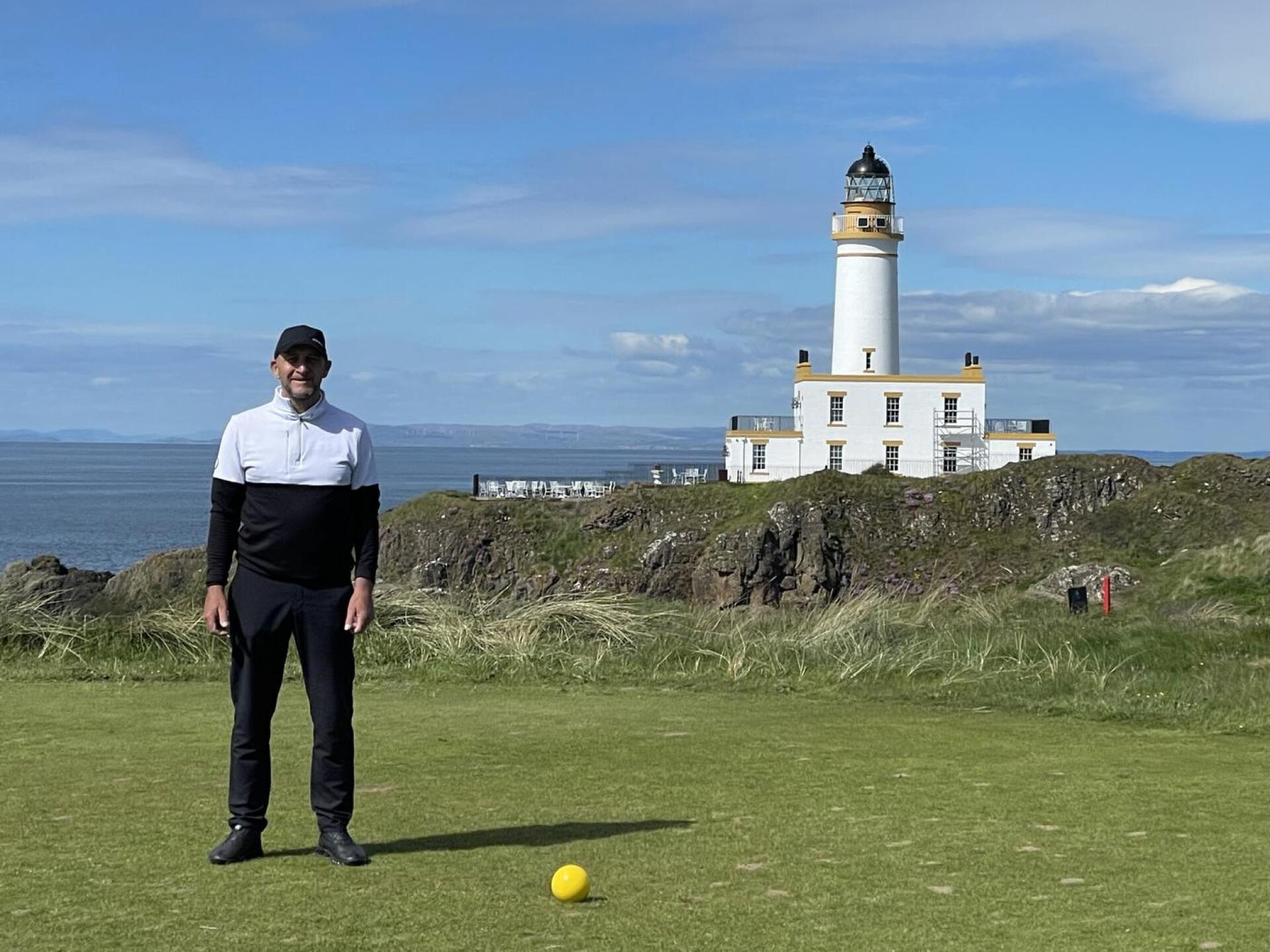 Ninth tee , Turnberry lighthouse in the background (Photo submitted by Swampymarsh on 05/12/2026)