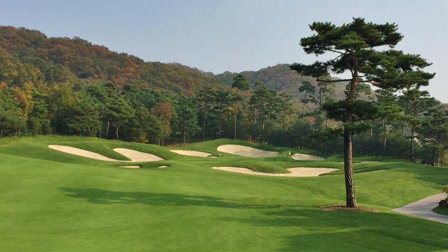 Haesley Nine Bridges golf course - hole 15