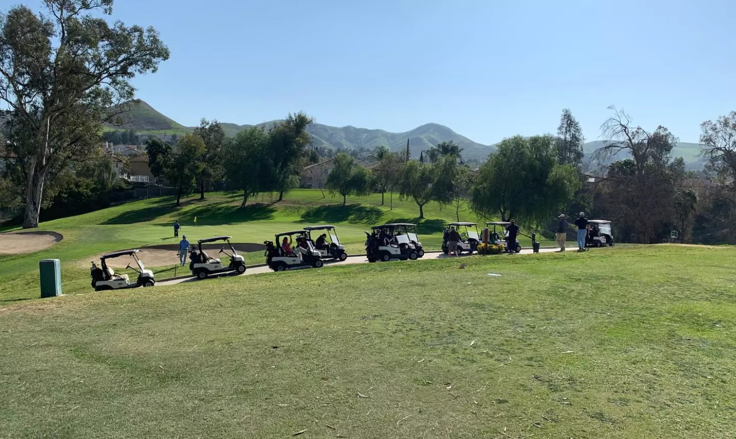 Golf cart backup - slow play
