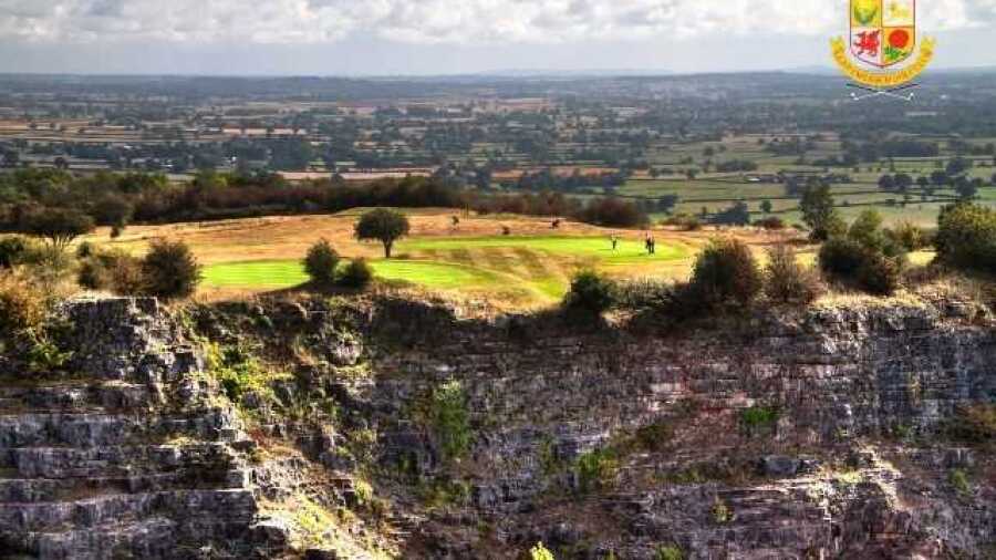 Rugged landscape at Llanymynech Golf Club