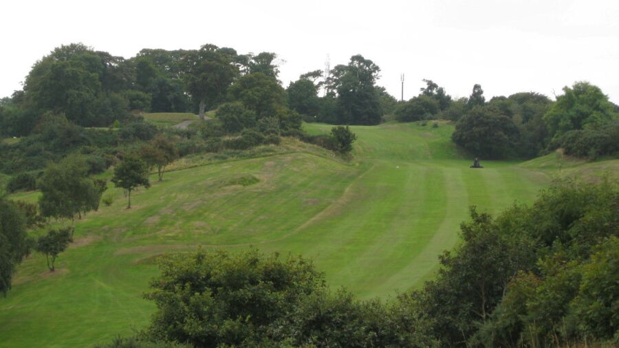 Uphill fairway at St Deiniol