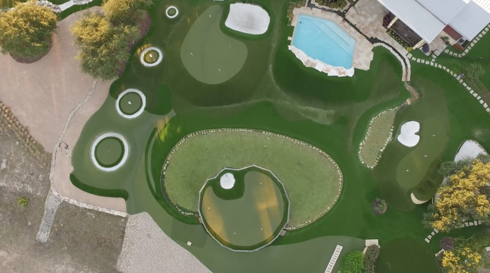 Dave Pelz backyard aerial