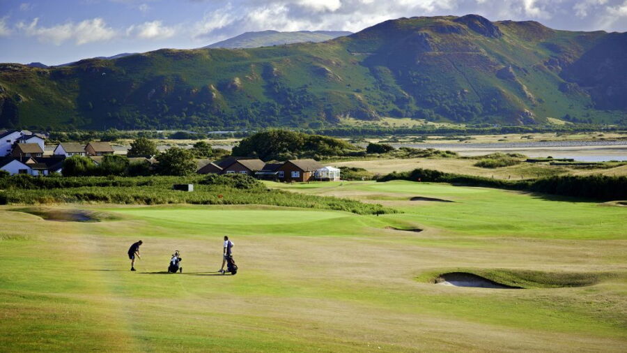 Golfers on the green