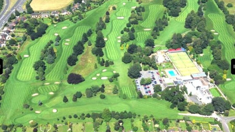 Exeter GC: aerial view
