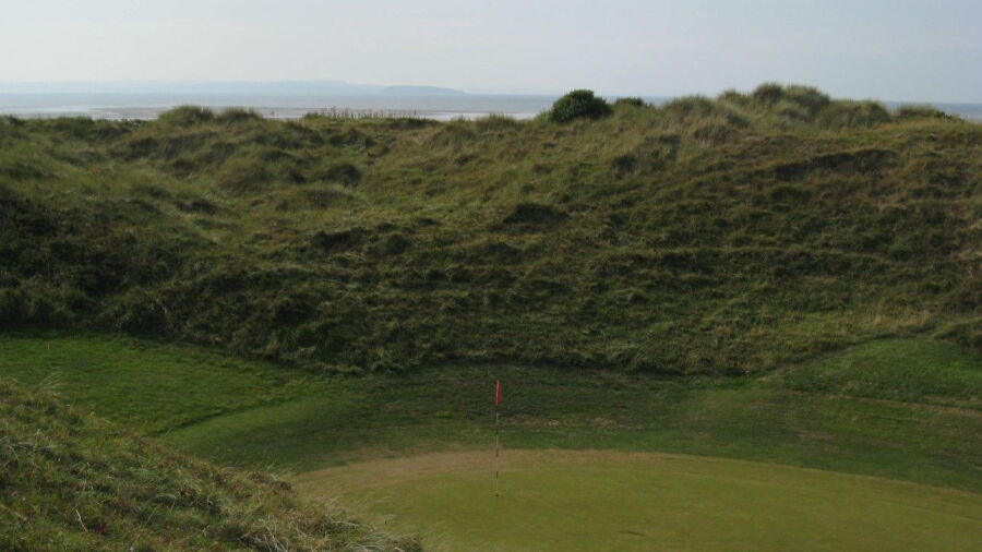 16th green at North Wales