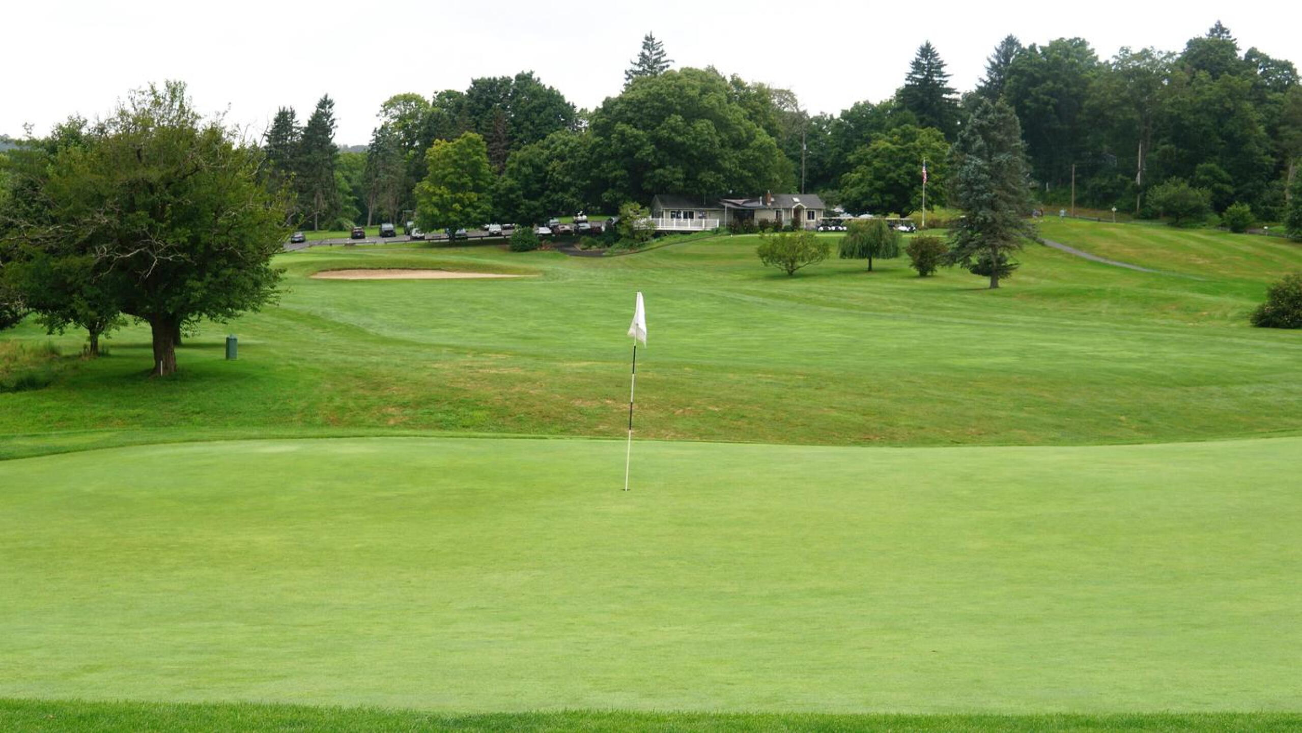 A view of the eight green, with the ninth fairway as backdrop. The former is the tougher of the two holes. (Photo submitted by AptlyLinked on 08/20/2024)